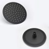 wowow matte black rain shower system with handheld spray