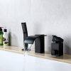 wowow matte black roman bathtub faucet