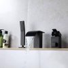 wowow matte black roman bathtub faucet