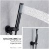 wowow matte black tub shower combo faucet with handheld