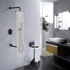 wowow matte black tub shower combo faucet with handheld