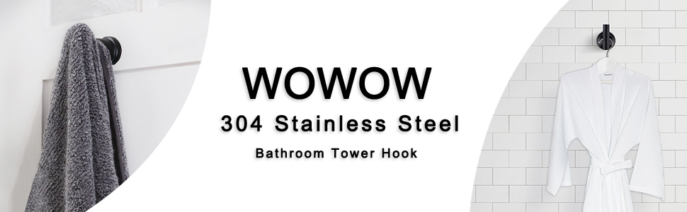 wowow oil rubbed bronze heavy duty towel hooks for bathroom