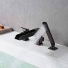 wowow oil rubbed bronze roman tub filler with hand shower