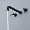 wowow roman wall mount 2 handle oil rubbed bronze tub filler