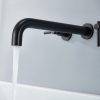 wowow roman wall mount 2 handle oil rubbed bronze tub filler