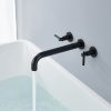 wowow roman wall mount 2 handle oil rubbed bronze tub filler