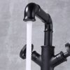 wowow ruth industrial pipe faucet matte black