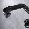 wowow ruth industrial pipe faucet matte black