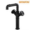 wowow ruth industrial pipe faucet matte black