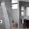 wowow single handle brushed nickel rain shower combo set