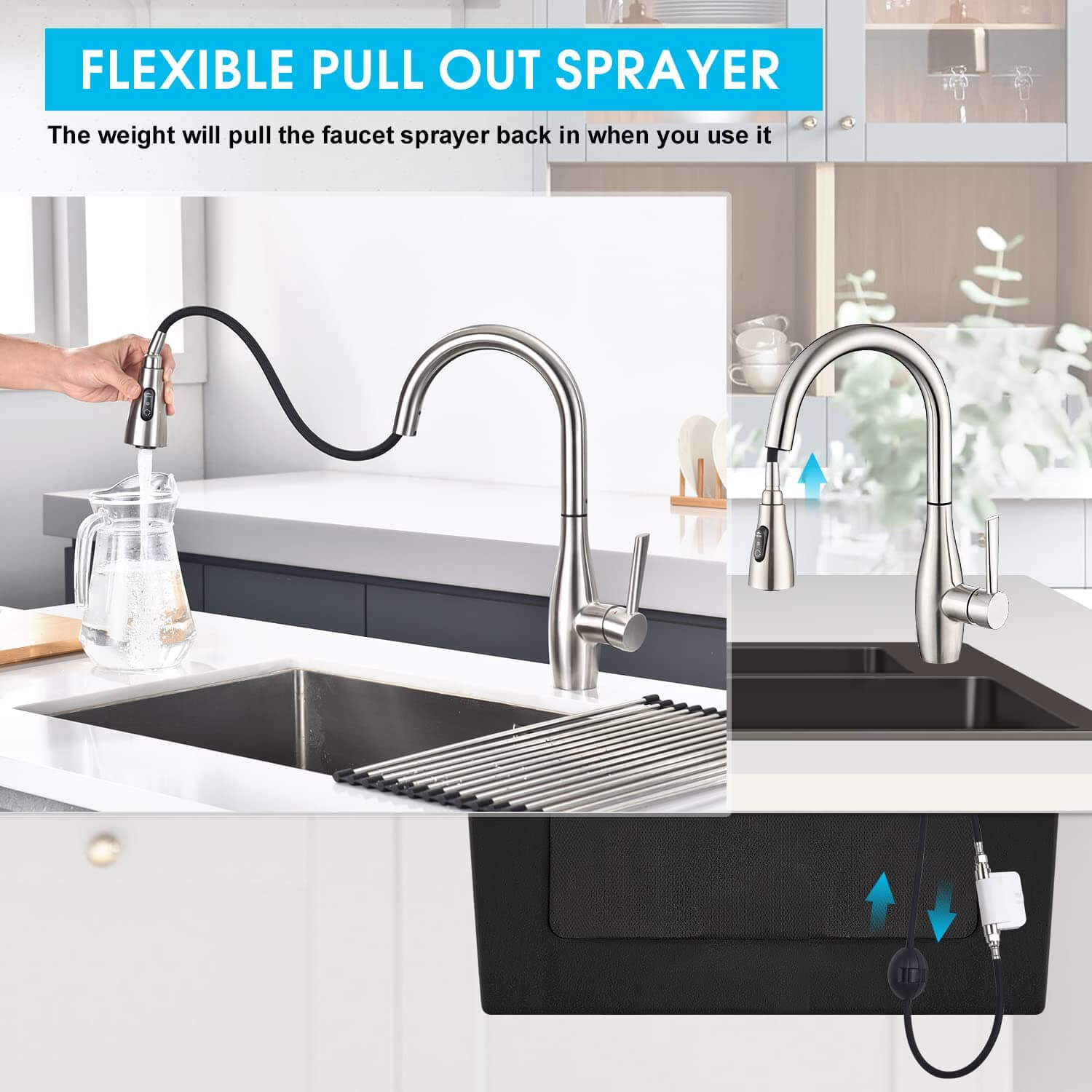 wowow stainless steel rv kitchen faucet 10 1