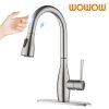 wowow touch kitchen sink faucet with pull out sprayer