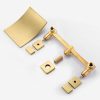 wowow wall mount 2 handle waterfall brushed gold tub filler faucet