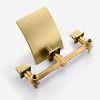 wowow wall mount 2 handle waterfall brushed gold tub filler faucet