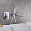 wowow wall mount bathtub faucet with hand shower chrome