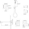 wowow wall mount bathtub faucet with hand shower matte black
