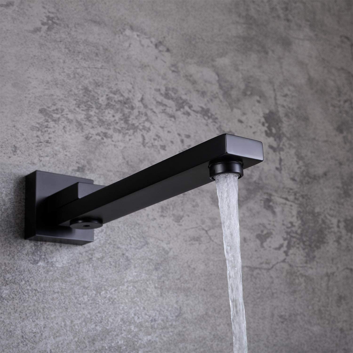 wowow wall mount bathtub faucet with hand shower matte black