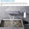 wowow wall mount chrome waterfall bathroom faucet