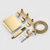 wowow wall mount waterfall brushed gold tub filler with hand shower