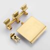 wowow wall mount waterfall brushed gold tub filler with hand shower