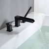 wowow waterfall matte black roman tub faucet