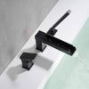 wowow waterfall matte black roman tub faucet