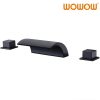wowow waterfall oil rubbed bronze roman tub filler faucet