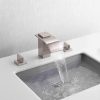 wowow brushed nickel waterfall bathroom faucet