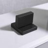 wowow widespread matte black waterfall bathroom faucet