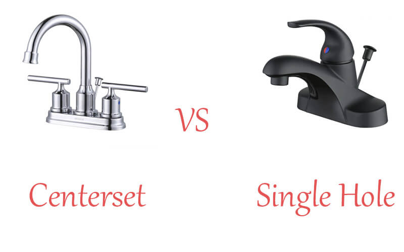 centerset vs single hole faucet