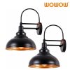 black gooseneck barn dusk to dawn sensor outdoor wall lights