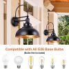 black gooseneck barn dusk to dawn sensor outdoor wall lights