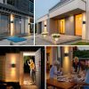 wowow 2 pack modern waterproof led outdoor wall sconce up and down lighting