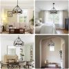 wowow 4 light rustic industrial hanging lights for high ceilings