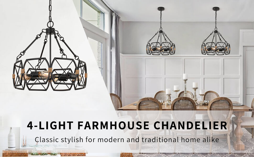 wowow 4 light rustic industrial hanging lights for high ceilings