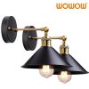wowow black metal vintage industrial wall sconce fixtures
