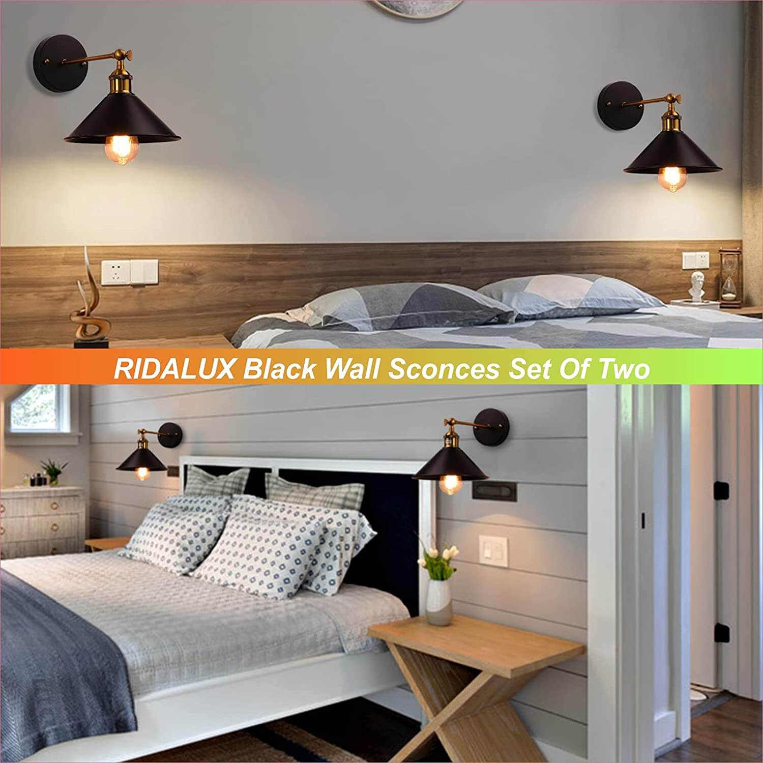 wowow black metal vintage industrial wall sconce fixtures