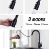 wowow black pull out kitchen faucet pray head replacement