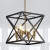 wowow geometric industrial pendant metal square wide hanging light fixtures