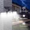 wowow 3 adjustable head ip65 waterproof outdoor solar motion sensor flood lights