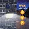 wowow ip65 waterproof solar security light with motion sensor