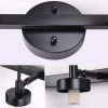 wowow modern industrial black wall lights vanity lighting fixtures