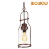 wowow vintage antique brass and glass pendant light fixtures