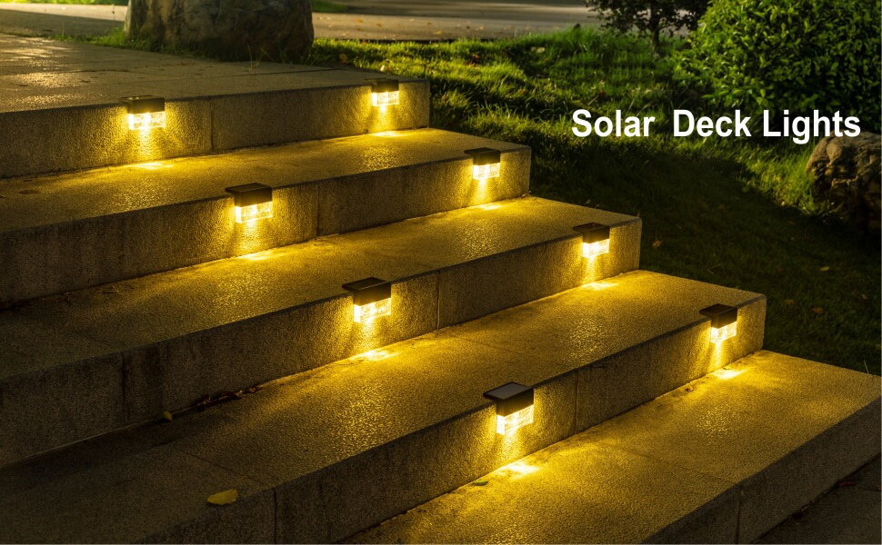wowow waterproof color changing outdoor solar deck lights