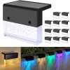 wowow waterproof color changing outdoor solar deck lights