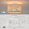 wowow wood beaded white boho farmhouse ceiling light fixtures