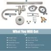 wowow brushed nickel freestanding tub filler with handheld shower mixer taps swivel spout