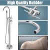 wowow chrome freestanding tub filler with handheld shower mixer taps swivel spout