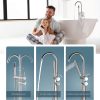 wowow chrome freestanding tub filler with handheld shower mixer taps swivel spout