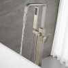 wowow high arc brushed nickel freestanding tub filler faucet with hand shower